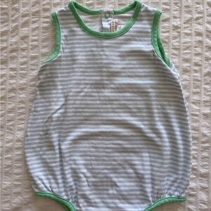 Striped Sleeveless Baby Onesie